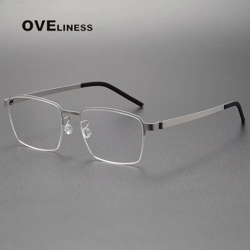 Pure Titanium Glasses Frame for Men women Square Eyeglass Frame 2026 New Antiskid Silicone Eyewear
Pure Titanium Glasses Frame for Men women Square Eyeglass Frame 2026 New Antiskid Silicone Eyewear