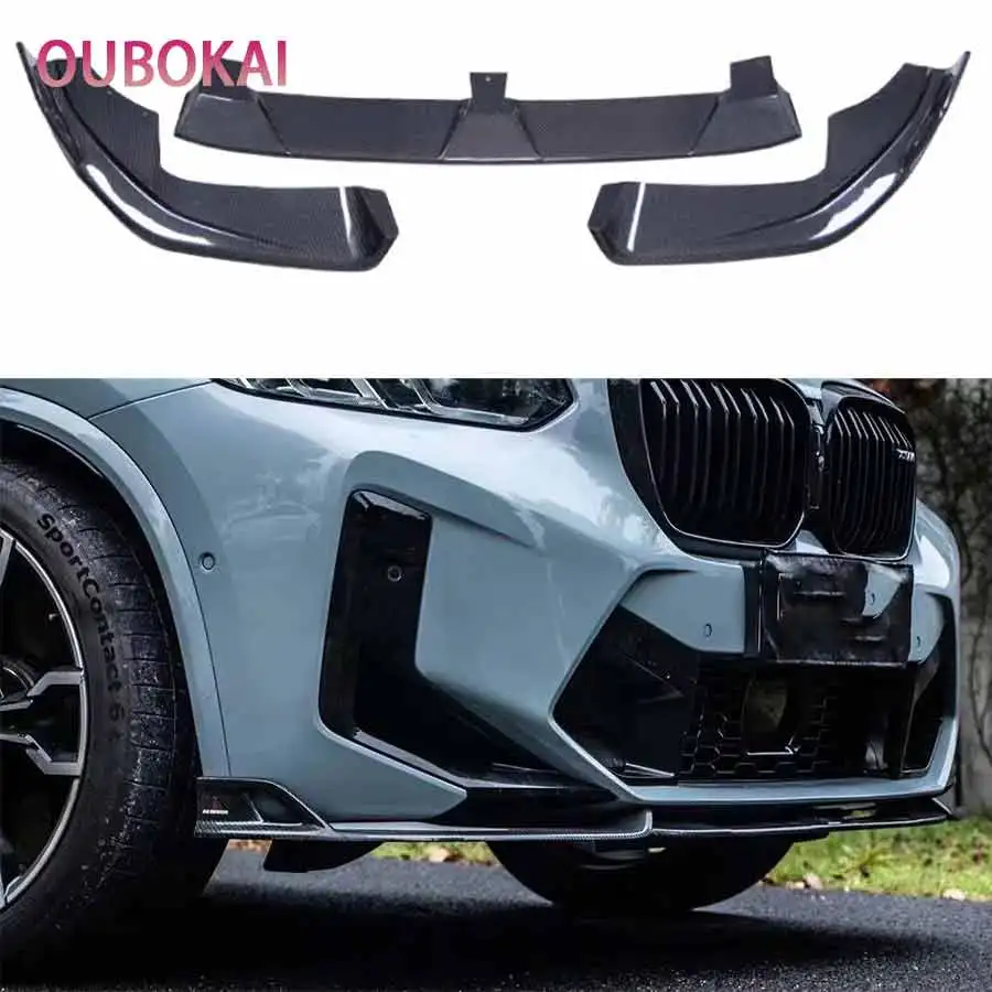 For BMW X3M F97 X4M F98 2022+ Carbon Fiber Car Front Bumper Diverter Spoiler Diffuser Front lip chin body kit
For BMW X3M F97 X4M F98 2022+ Carbon Fiber Car Front Bumper Diverter Spoiler Diffuser Front lip chin body kit