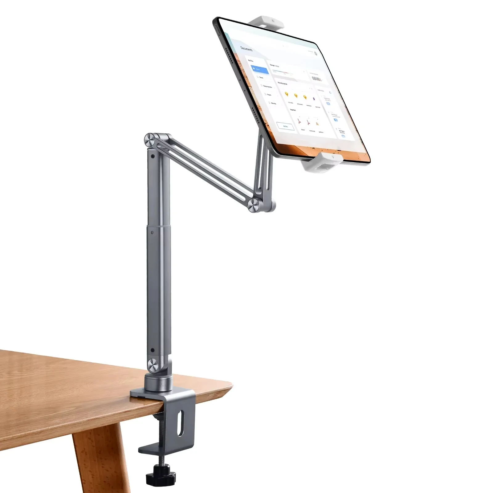 Aluminum Adjustable Long Arm Phone Tablet Stand Holder for Desk & Bed Foldable Telescopic Arm Mount for IPad 4-12.9'' Devices
Aluminum Adjustable Long Arm Phone Tablet Stand Holder for Desk & Bed Foldable Telescopic Arm Mount for IPad 4-12.9'' Devices