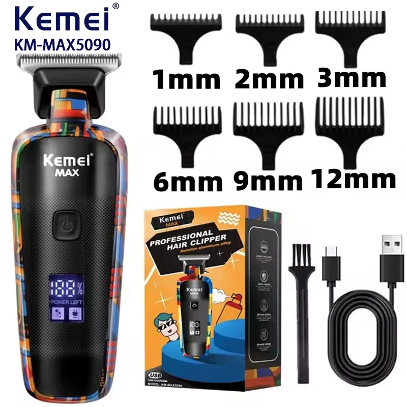 Kemei KM-MAX5090 Electric Hair Clipper Multifunctional Home Hair Trimmer Printing Graffiti Razor USB Men's Electric Shaver
Kemei KM-MAX5090 Electric Hair Clipper Multifunctional Home Hair Trimmer Printing Graffiti Razor USB Men's Electric Shaver