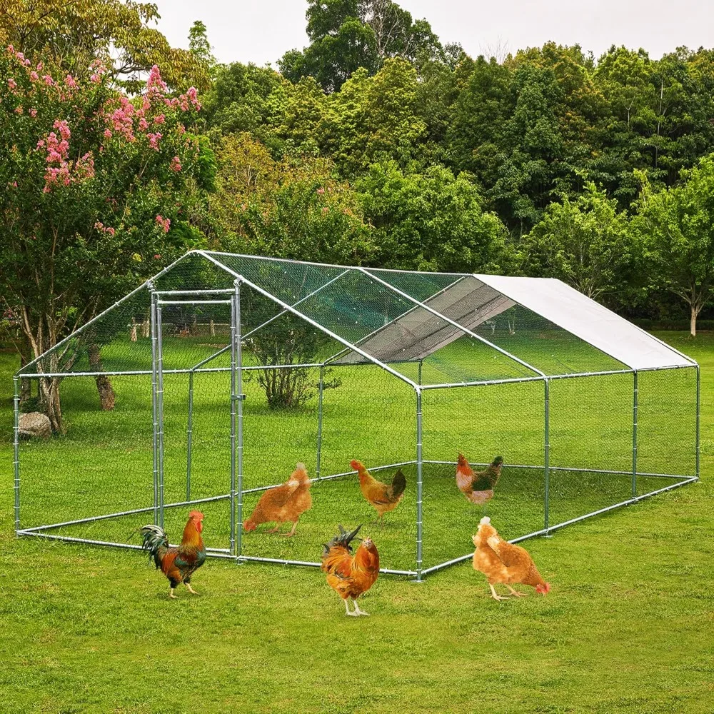 Extra Large Metal Chicken Coop Poultry Cage Hen Run House Rabbits Habitat Cage Spire Shaped Coops with Waterproof
Extra Large Metal Chicken Coop Poultry Cage Hen Run House Rabbits Habitat Cage Spire Shaped Coops with Waterproof