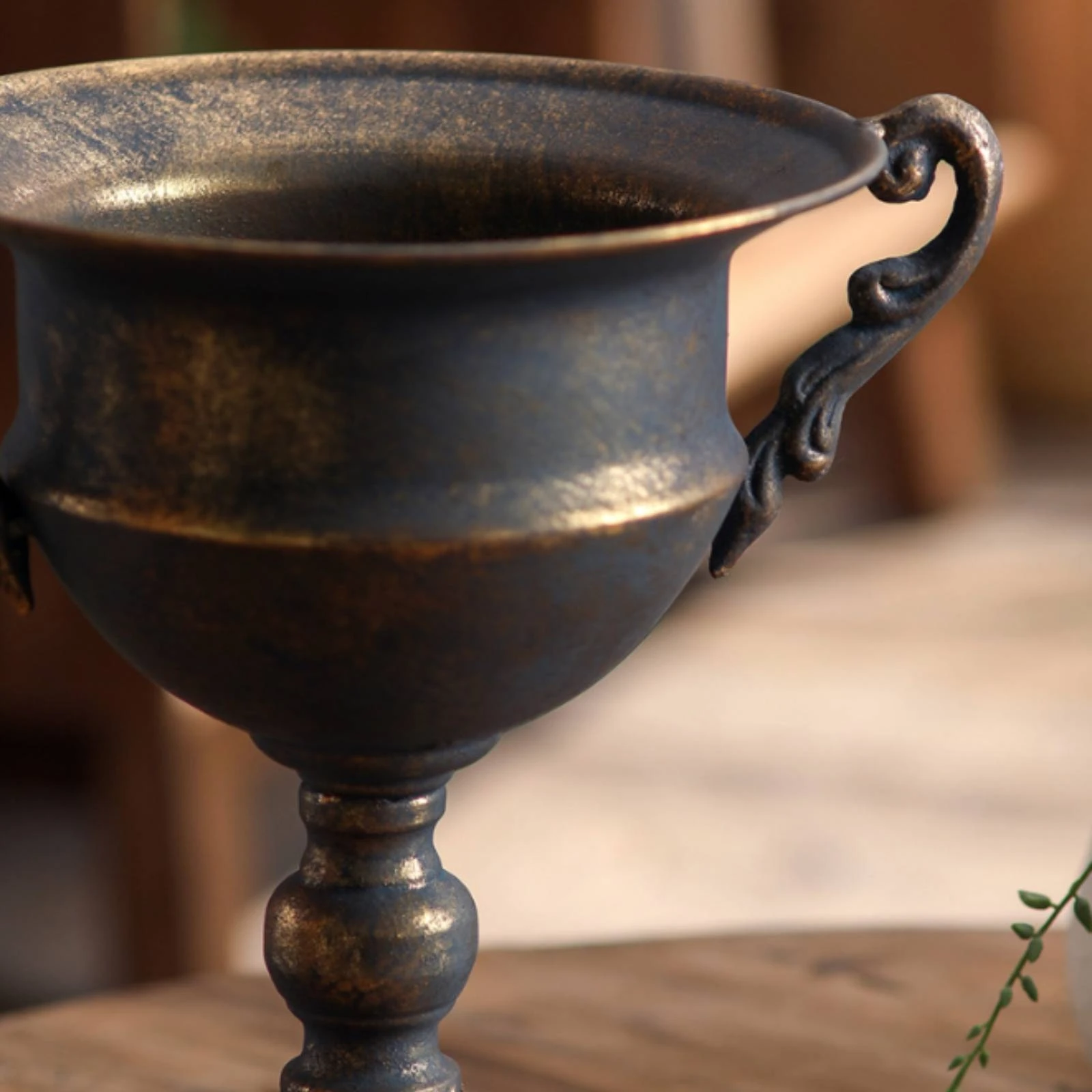 Pedestal Flower Vase Gold Finish Goblet Vase Vintage Metal Planter European Design Metal Pedestal Planter Centerpiece
Pedestal Flower Vase Gold Finish Goblet Vase Vintage Metal Planter European Design Metal Pedestal Planter Centerpiece