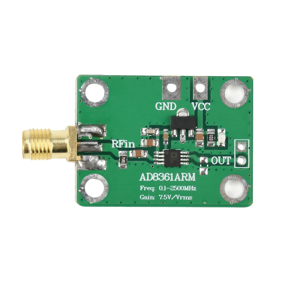 AD8361 RF Power Meter Module True RMS Detection Module AM Detector Amplitude Detector 0.1-2.5GHz DC 2.7-5.5V
AD8361 RF Power Meter Module True RMS Detection Module AM Detector Amplitude Detector 0.1-2.5GHz DC 2.7-5.5V