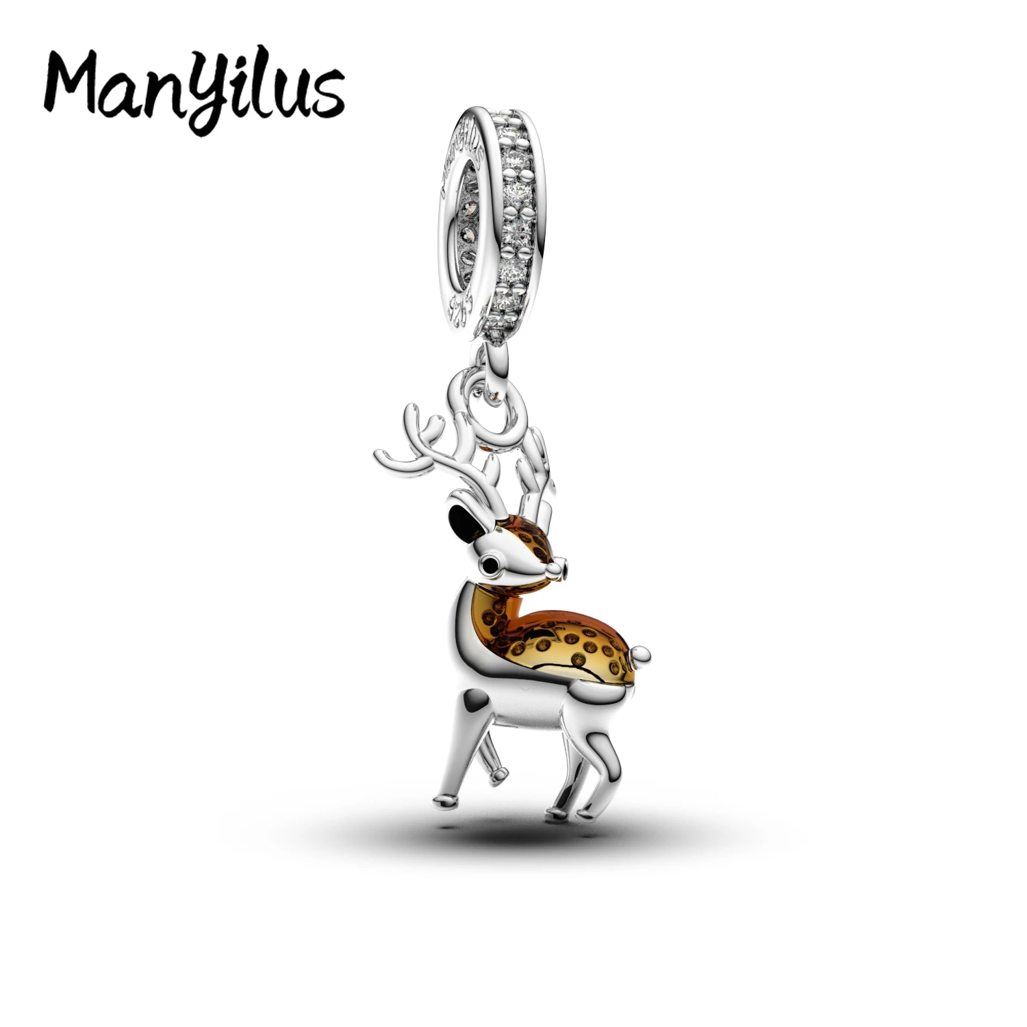 Manyilus 2025 New Deer Charms S925 Sterling Silver Keychain For Bags Beads For Original Bracelet Charm 925 Silver Jewellery Wom
Manyilus 2025 New Deer Charms S925 Sterling Silver Keychain For Bags Beads For Original Bracelet Charm 925 Silver Jewellery Wom