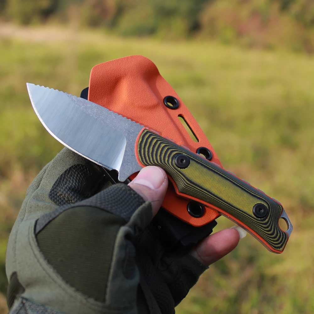 Portable small straight knife G10 handle and K-sheath tactical hunting camping knife tactical EDC tool men's gift
Portable small straight knife G10 handle and K-sheath tactical hunting camping knife tactical EDC tool men's gift