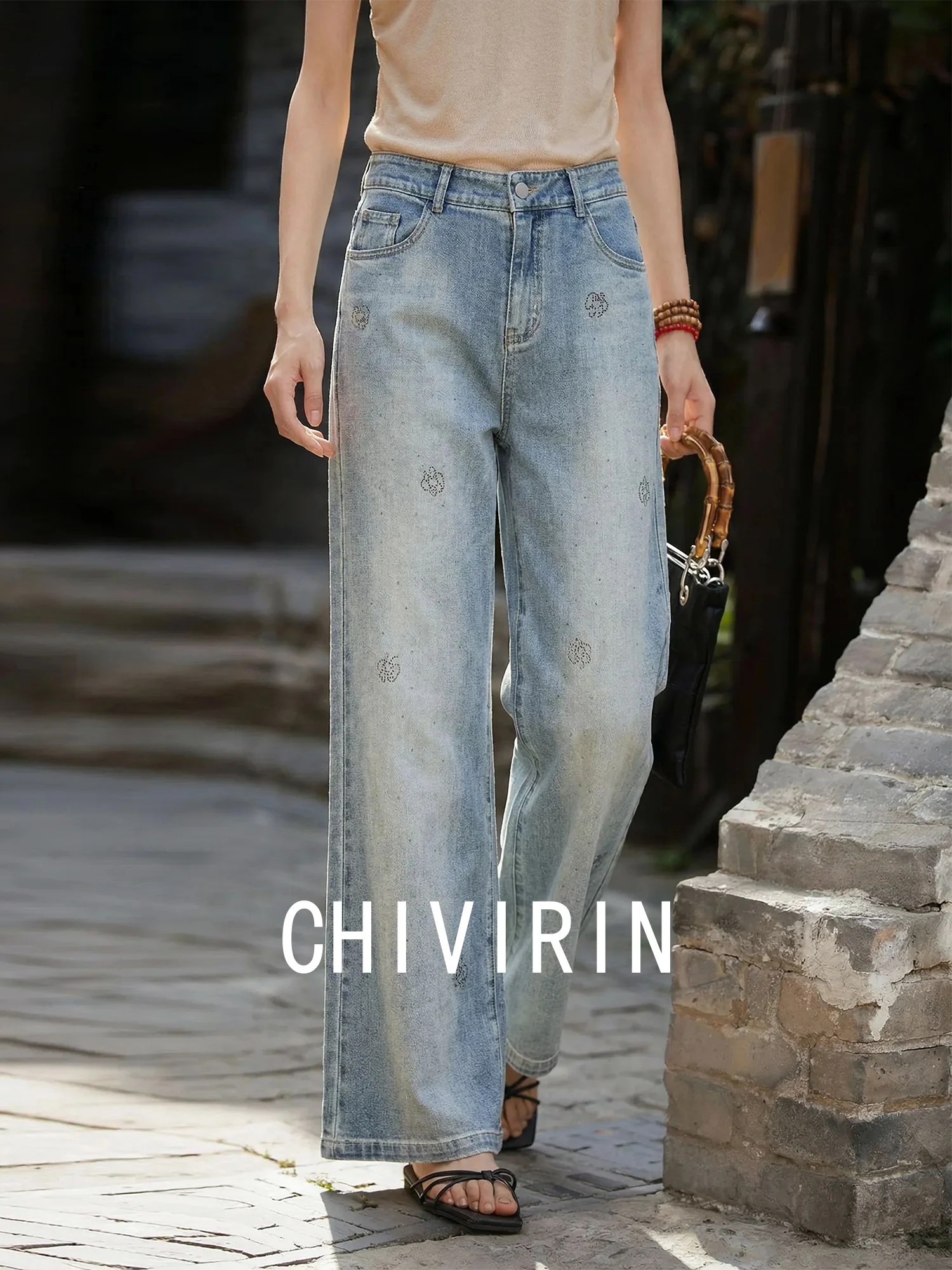 High Waist Wide Leg Jeans Women's Summer Slimming Light Blue Cotton Casual Straight Cut Trousers Fashionable Knife Denim
High Waist Wide Leg Jeans Women's Summer Slimming Light Blue Cotton Casual Straight Cut Trousers Fashionable Knife Denim