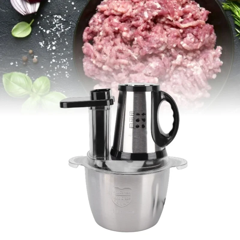 Electric Food Processor 300W 3L Stainless Steel Electric Veggie Chopper Meat Grinder For Onion Garlic Salad Home Use EU Plug
Electric Food Processor 300W 3L Stainless Steel Electric Veggie Chopper Meat Grinder For Onion Garlic Salad Home Use EU Plug