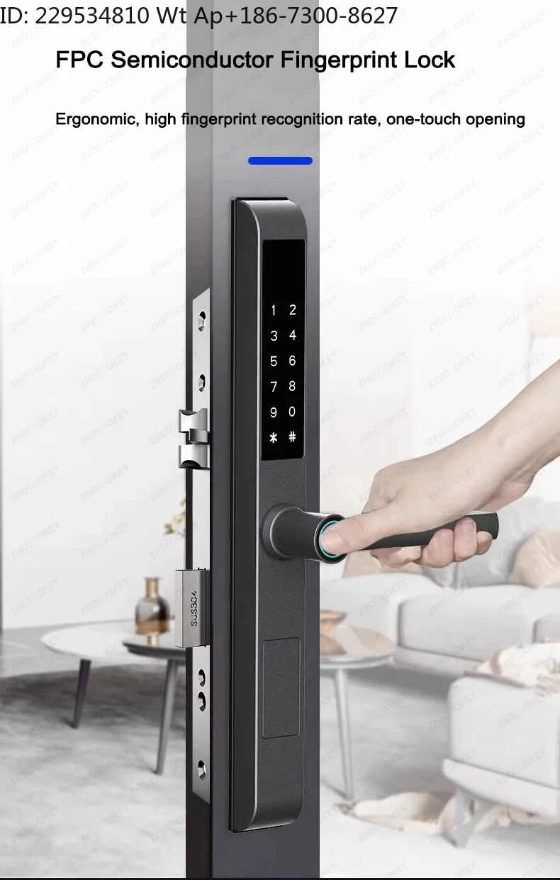 3.2CM Fingerprint Double Side Waterproof Slim Smart Door Lock Electronic Sliding Door Locks
3.2CM Fingerprint Double Side Waterproof Slim Smart Door Lock Electronic Sliding Door Locks