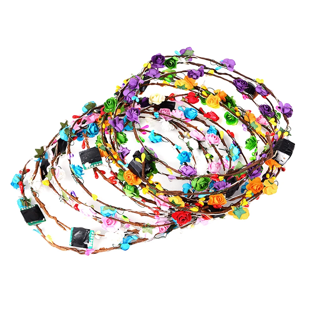 7 pcs LED Flower Headband Glowing Garland Headdress Birthday Party Girls Crown Hawaii Mixed Color Hairstyle Accessories
7 pcs LED Flower Headband Glowing Garland Headdress Birthday Party Girls Crown Hawaii Mixed Color Hairstyle Accessories