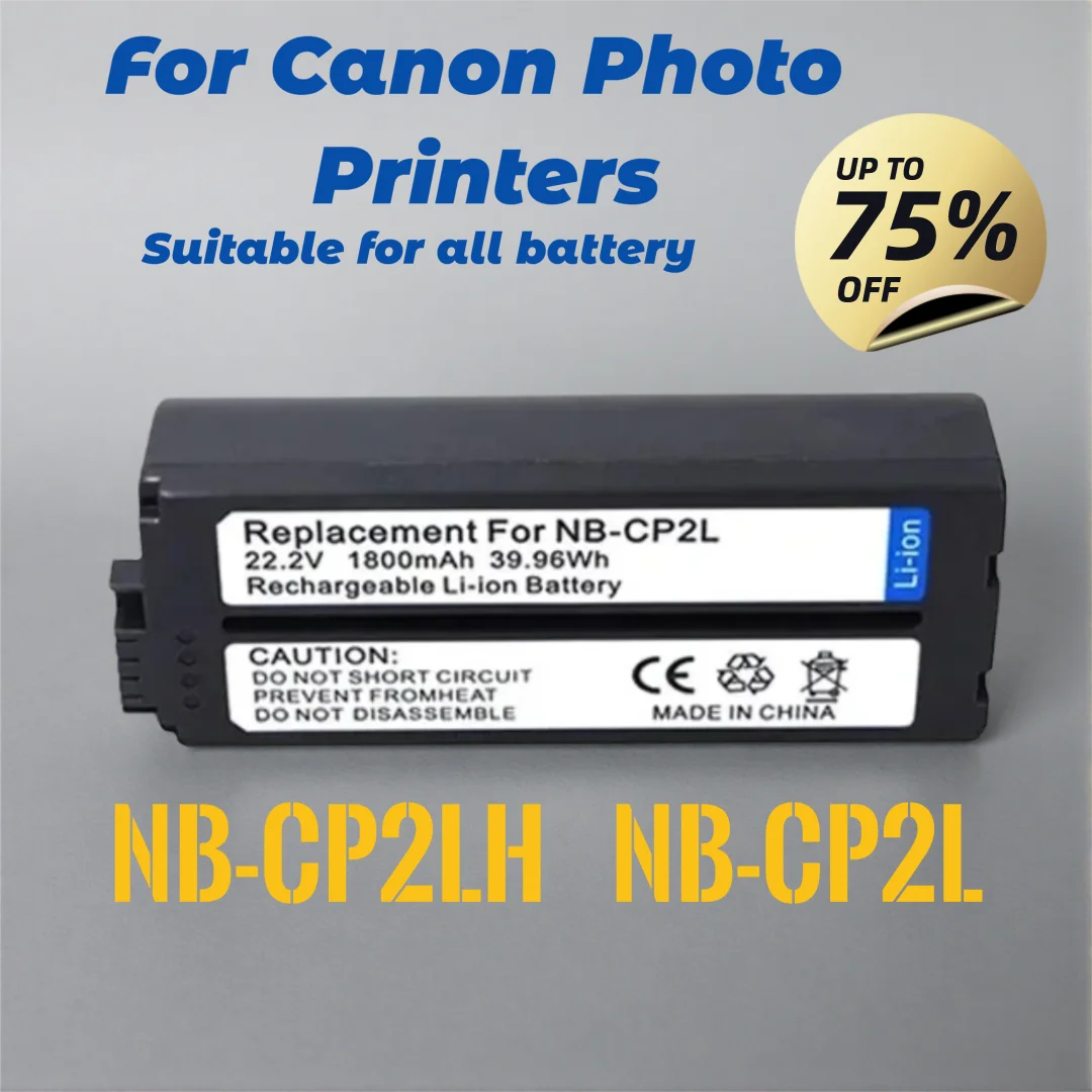 NB-CP2LH NB-CP2L Battery 1800mAh Rechargeable Batteries for Canon SELPHY NB-CP1L,CG-CP200 CP1500 CP1300 CP900 CP800
NB-CP2LH NB-CP2L Battery 1800mAh Rechargeable Batteries for Canon SELPHY NB-CP1L,CG-CP200 CP1500 CP1300 CP900 CP800