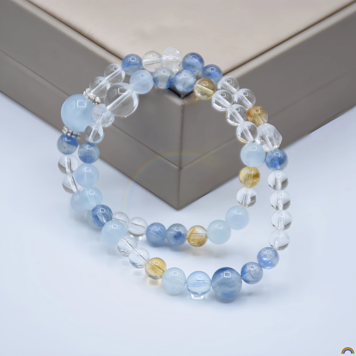 Natural Crystal Blue Crystal Double Loop Bracelet Deep Sea Dream Sea Salt Blue Series Cool and Versatile Bracelet Rwbuy
Natural Crystal Blue Crystal Double Loop Bracelet Deep Sea Dream Sea Salt Blue Series Cool and Versatile Bracelet Rwbuy