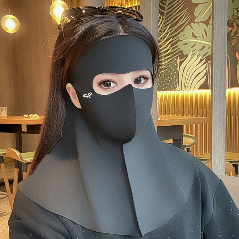 New Ice Silk Sun Protection Mask Full Face UPF50+ Anti-UV Neck Scarf Dustproof Breathable Sunshade Face Mask Summer
New Ice Silk Sun Protection Mask Full Face UPF50+ Anti-UV Neck Scarf Dustproof Breathable Sunshade Face Mask Summer