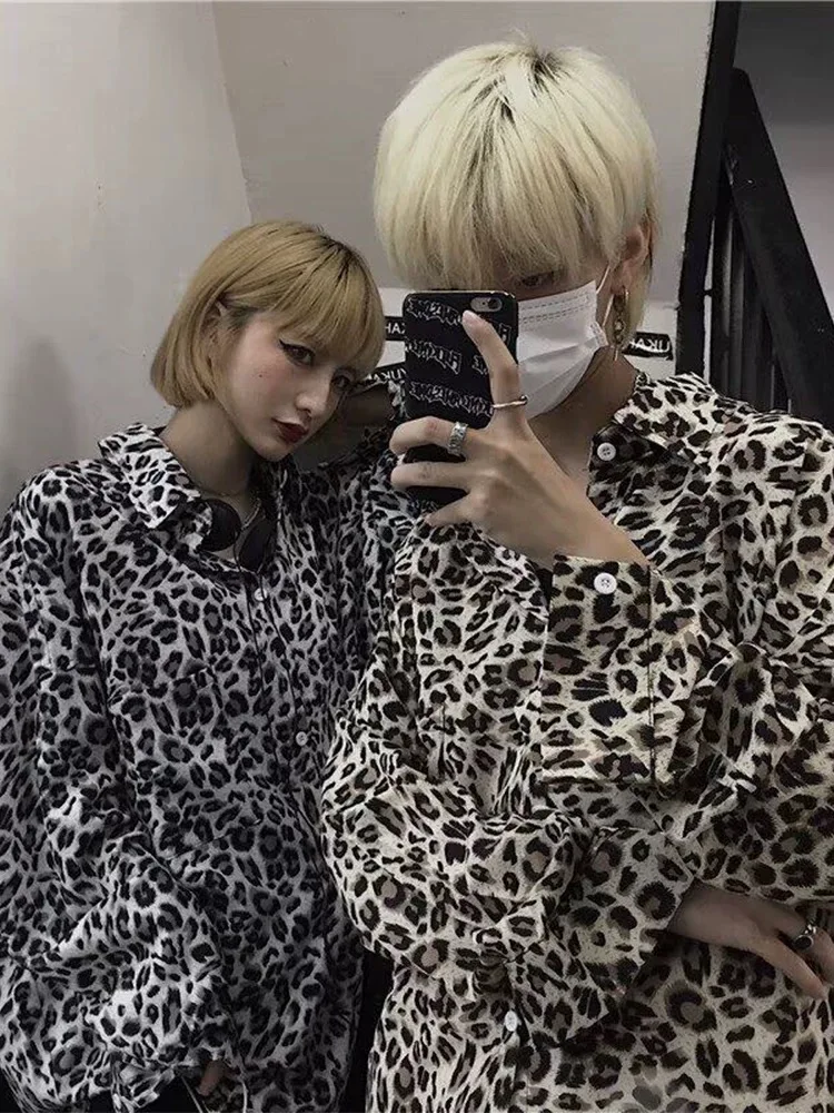 Men Sexy Leopard Print Y2K Ins Chic Shirt Male Autumn Genderless Fashion Youth Nightclub Unisex Blouse Punk Gothic Hip Hop Tops
Men Sexy Leopard Print Y2K Ins Chic Shirt Male Autumn Genderless Fashion Youth Nightclub Unisex Blouse Punk Gothic Hip Hop Tops