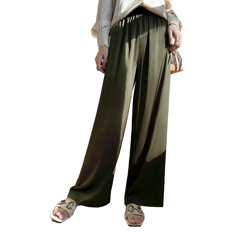 2024 New Satin Casual Solid Color High Waist Pants Women's Silk Smooth Wide Leg Pants Large Size Pants Autumn and Summer
2024 New Satin Casual Solid Color High Waist Pants Women's Silk Smooth Wide Leg Pants Large Size Pants Autumn and Summer