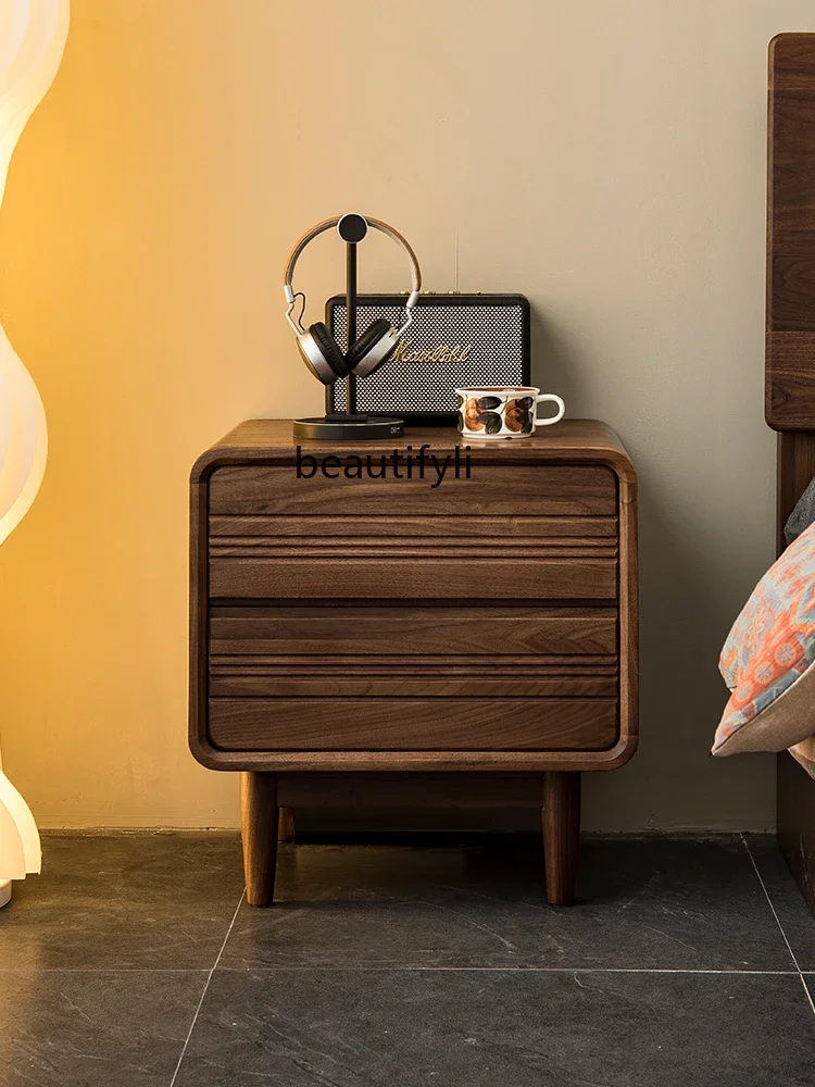 A13 North American black walnut bedside table Nordic all solid wood light luxury bedroom storage locker
A13 North American black walnut bedside table Nordic all solid wood light luxury bedroom storage locker