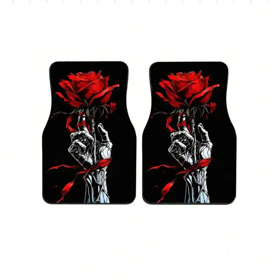 Bone Hand Rose Pattern Car Floor Mats Universal Interior Mats Durable Polyester Non Slip
Bone Hand Rose Pattern Car Floor Mats Universal Interior Mats Durable Polyester Non Slip