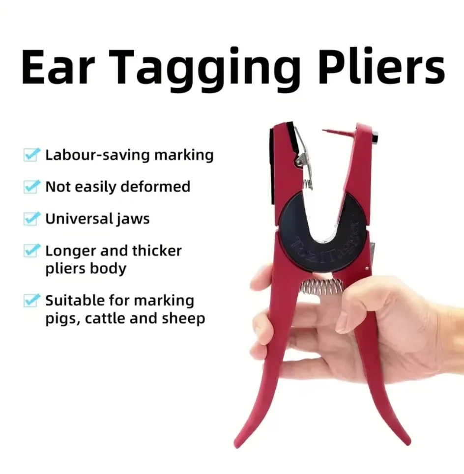 Ear Tag Pliers Livestock Animal Ear Tagging Gun Applicator For Sheep Goat Pig Cattle Rabbit Veterinary Marker Clamp Neddle
Ear Tag Pliers Livestock Animal Ear Tagging Gun Applicator For Sheep Goat Pig Cattle Rabbit Veterinary Marker Clamp Neddle