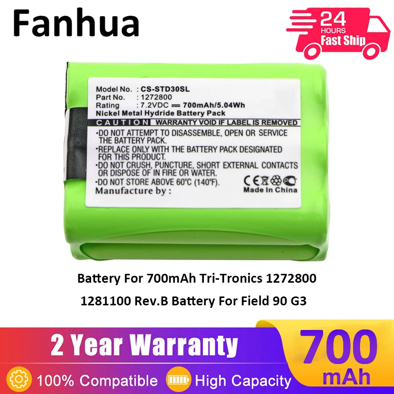 Fanhua Battery For 7.2V 700mAh Tri-Tronics 1272800 1281100 Rev.B Battery For Field 90 G3
Fanhua Battery For 7.2V 700mAh Tri-Tronics 1272800 1281100 Rev.B Battery For Field 90 G3
