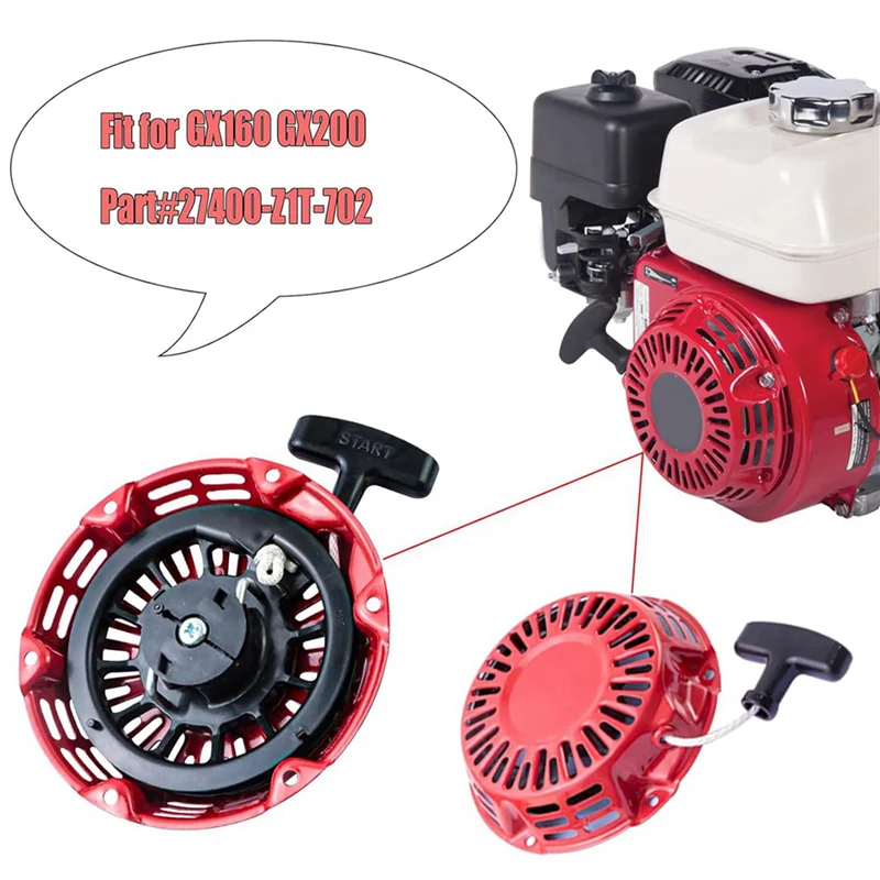 AB47-2X Pull Start Assembly For Honda GX200 GX160 Recoil Starter 5.5 6.5HP Engine With Curved Rod Pawl 28400-Z4M-306ZB
AB47-2X Pull Start Assembly For Honda GX200 GX160 Recoil Starter 5.5 6.5HP Engine With Curved Rod Pawl 28400-Z4M-306ZB