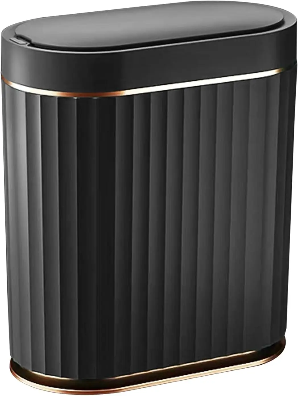 Black Bathroom Trash Can with Lid 2 Gallon Sensor Trash Bin, Automatic Narrow Garbage Can, Waterproof Smart Trash Can, Slim
Black Bathroom Trash Can with Lid 2 Gallon Sensor Trash Bin, Automatic Narrow Garbage Can, Waterproof Smart Trash Can, Slim