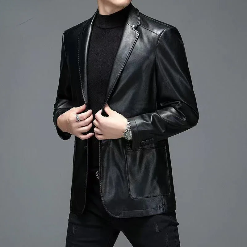 Men Leather Jacket Fleece Male Windproof Motorcycle Zipper Coat Clothes Autumn Slim Fit Biker G88
Men Leather Jacket Fleece Male Windproof Motorcycle Zipper Coat Clothes Autumn Slim Fit Biker G88