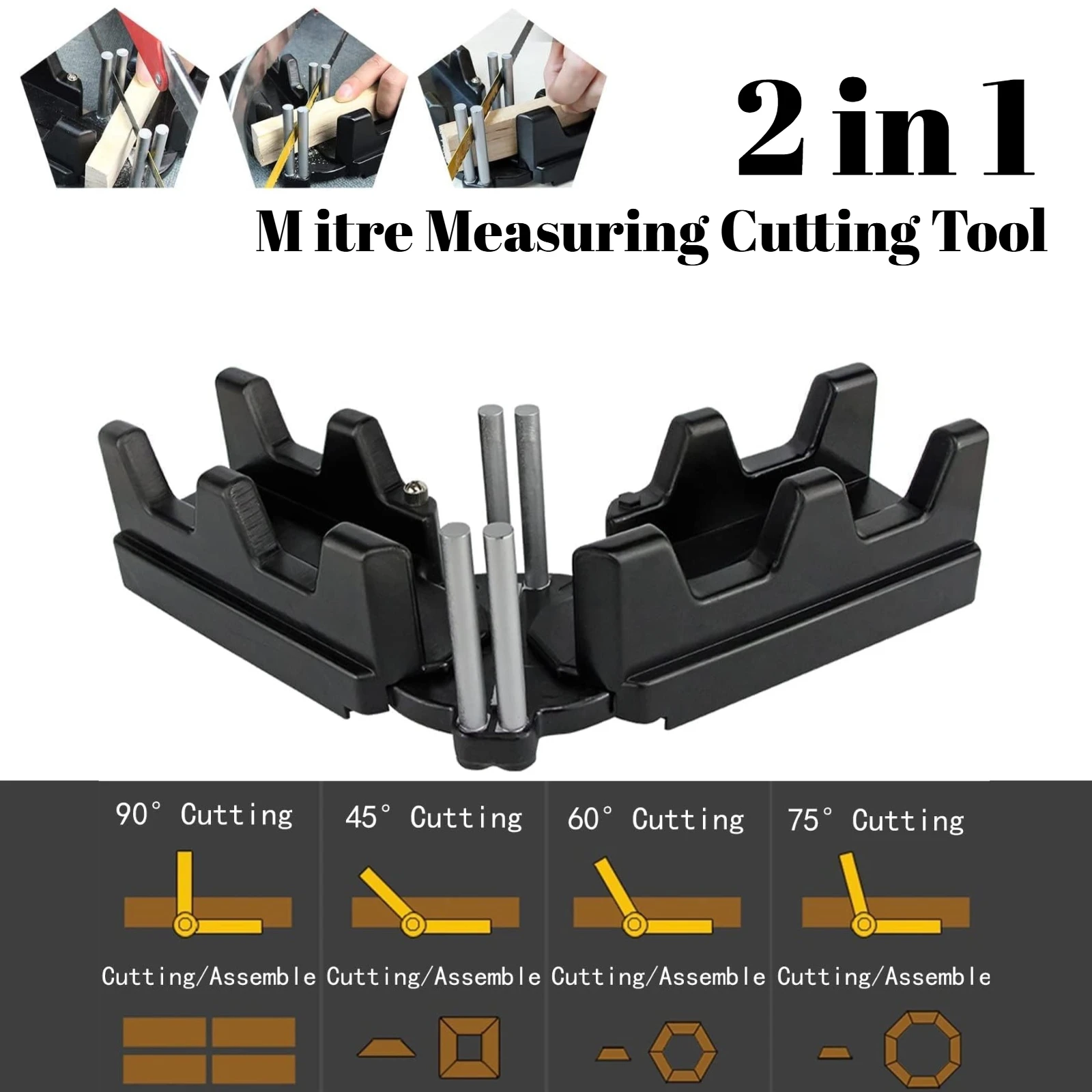 1PC 2-in-1 Mitre Measuring Cutting Tool Measuring and Sawing Mitre Angles Cutting Tool for Home Improvement Carpentry Work
1PC 2-in-1 Mitre Measuring Cutting Tool Measuring and Sawing Mitre Angles Cutting Tool for Home Improvement Carpentry Work