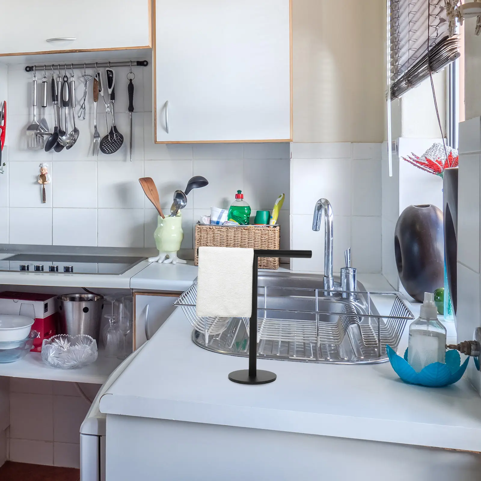 Stainless Steel Hand Towel Stand T-Shaped Countertop Bathroom Towel Holder Freestanding Storage Rack for Kitchen Vanity
Stainless Steel Hand Towel Stand T-Shaped Countertop Bathroom Towel Holder Freestanding Storage Rack for Kitchen Vanity