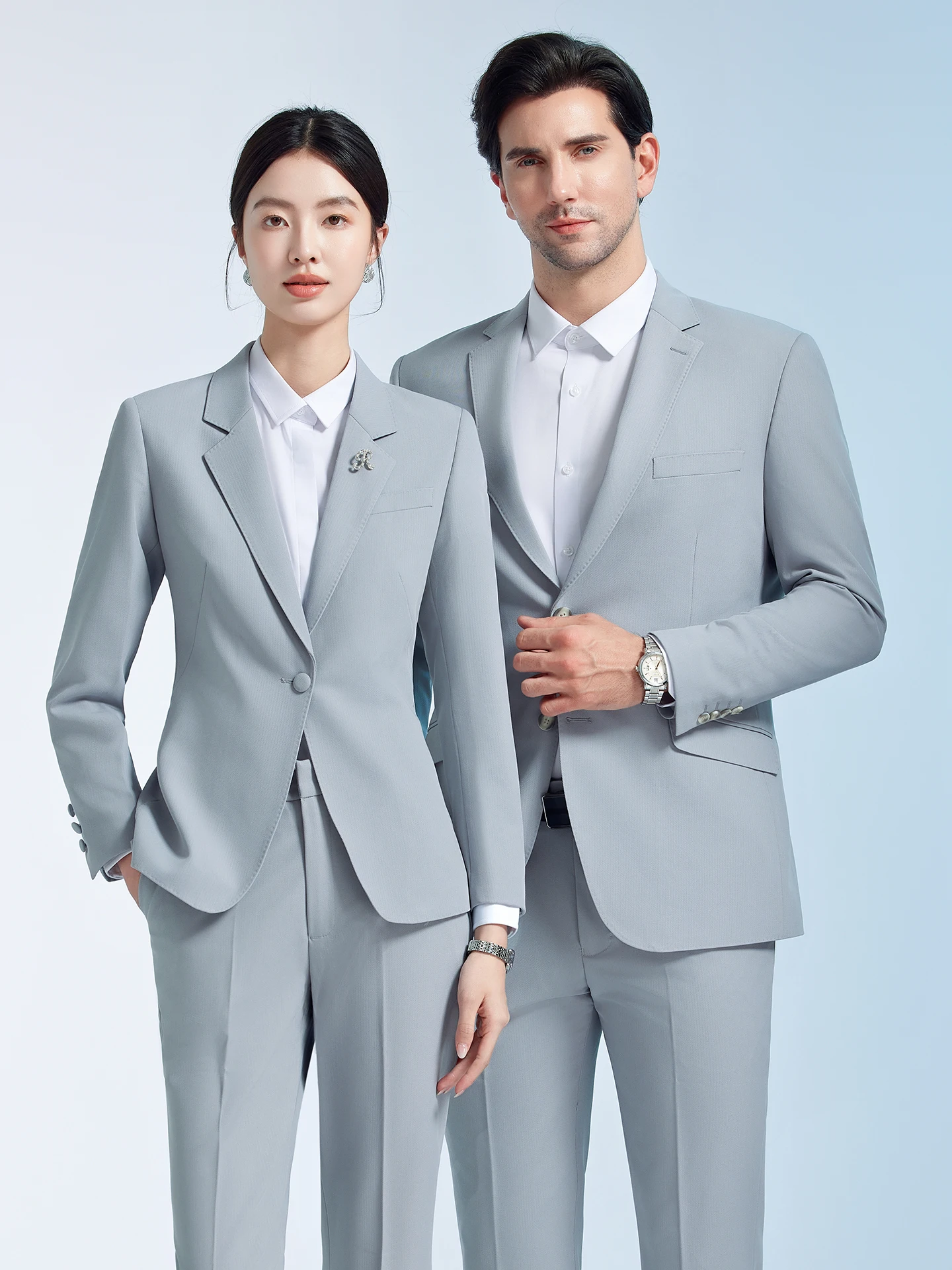 Professional Business Suit Set Women's Slim Fit Formal Wear Bank Work Uniform Commute Workwear Men's Suit
Professional Business Suit Set Women's Slim Fit Formal Wear Bank Work Uniform Commute Workwear Men's Suit