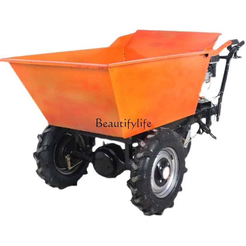 Gasoline engine hand push tricycle two-wheel construction bucket tipping bucket transportation mountain climbing chicken bus
Gasoline engine hand push tricycle two-wheel construction bucket tipping bucket transportation mountain climbing chicken bus