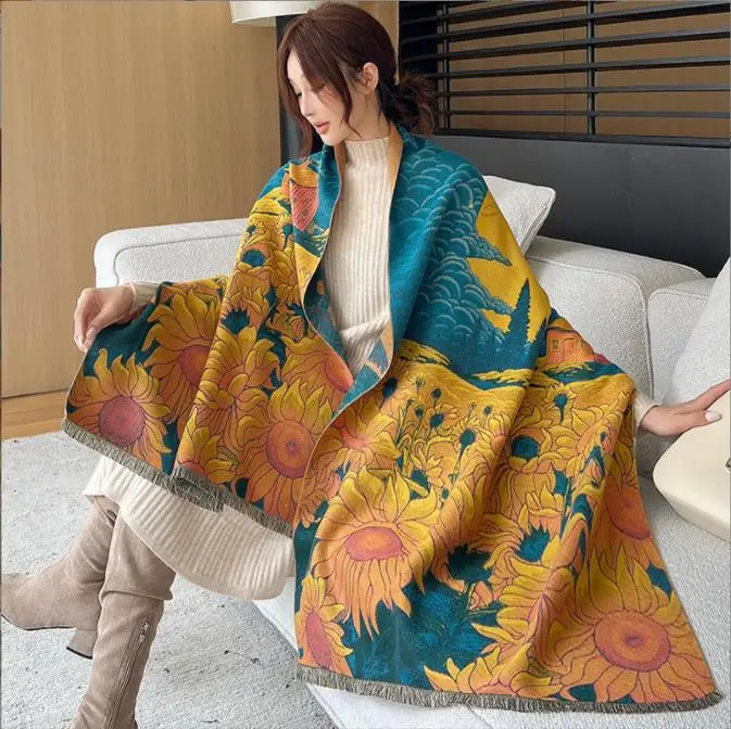 New Arrival Women's Scarl Thickening Warm Pashmina Cashmere Scarf Female Autumn Winter Soft Scarf Shawl Multipurpose Blanket
New Arrival Women's Scarl Thickening Warm Pashmina Cashmere Scarf Female Autumn Winter Soft Scarf Shawl Multipurpose Blanket