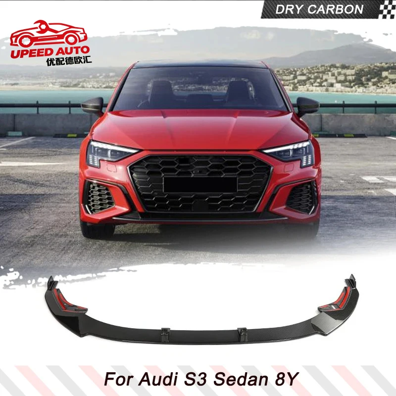 Suitable for Dry Carbon Car Lip Audi S3 Sedan 8Y 4-Door 2021 2022 Front Bumper Apron Chin Protector Guard Racing Body Kits
Suitable for Dry Carbon Car Lip Audi S3 Sedan 8Y 4-Door 2021 2022 Front Bumper Apron Chin Protector Guard Racing Body Kits