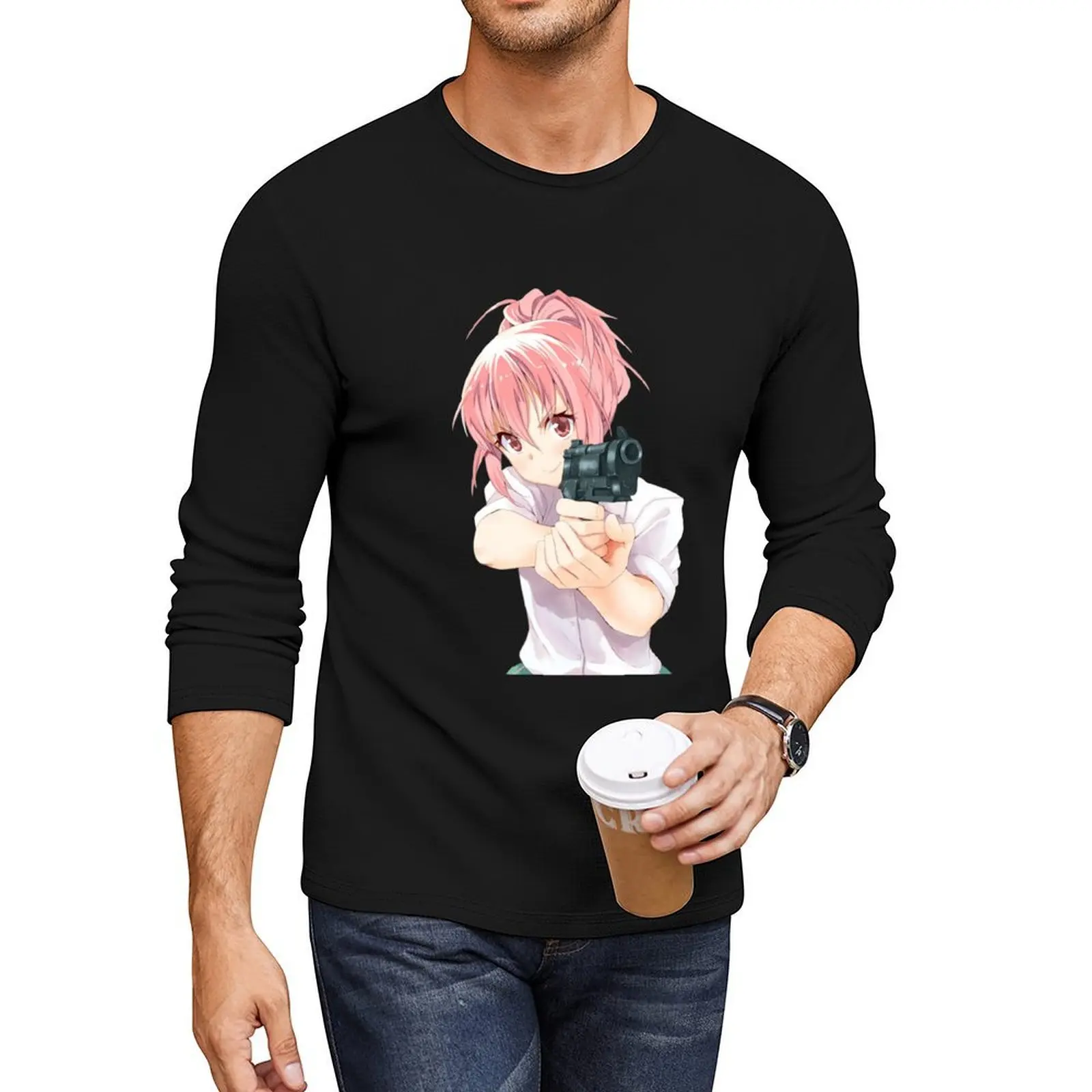 anime girl with pink hair holding a gun Long T-Shirt funny t shirt Aesthetic clothing t shirt man man clothes plain t shirts men 
anime girl with pink hair holding a gun Long T-Shirt funny t shirt Aesthetic clothing t shirt man man clothes plain t shirts men