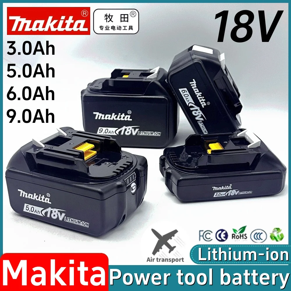 100% Original Makita 6Ah/5Ah/3Ah/9Ah for Makita 18V BL1830B BL1850B BL1850 BL1840 BL1860 BL1815 Replacement Lithium Battery
100% Original Makita 6Ah/5Ah/3Ah/9Ah for Makita 18V BL1830B BL1850B BL1850 BL1840 BL1860 BL1815 Replacement Lithium Battery