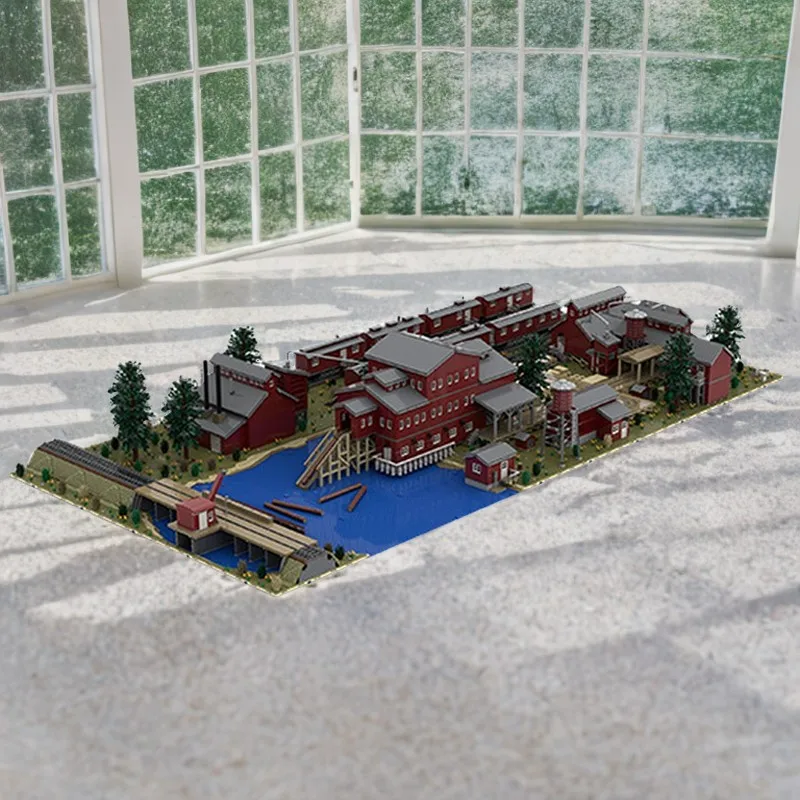 35108 шт. MOC Sawmill, полный набор пиломатеринской мельницы, промышленный комплекс, модульные строительные блоки, модель, строительные блоки, игрушки «сделай сам», подарок
35108 шт. MOC Sawmill, полный набор пиломатеринской мельницы, промышленный комплекс, модульные строительные блоки, модель, строительные блоки, игрушки «сделай сам», подарок
