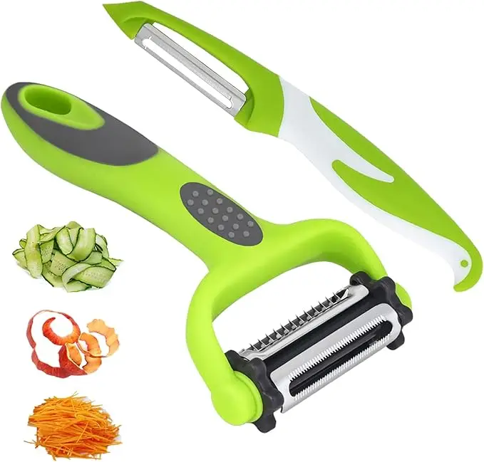 3 in 1 Rotary Peeler Fruit Vegetables Cabbage Graters Salad Carrot Potato Slicer Kitchen Multifunction Grate Peeler
3 in 1 Rotary Peeler Fruit Vegetables Cabbage Graters Salad Carrot Potato Slicer Kitchen Multifunction Grate Peeler