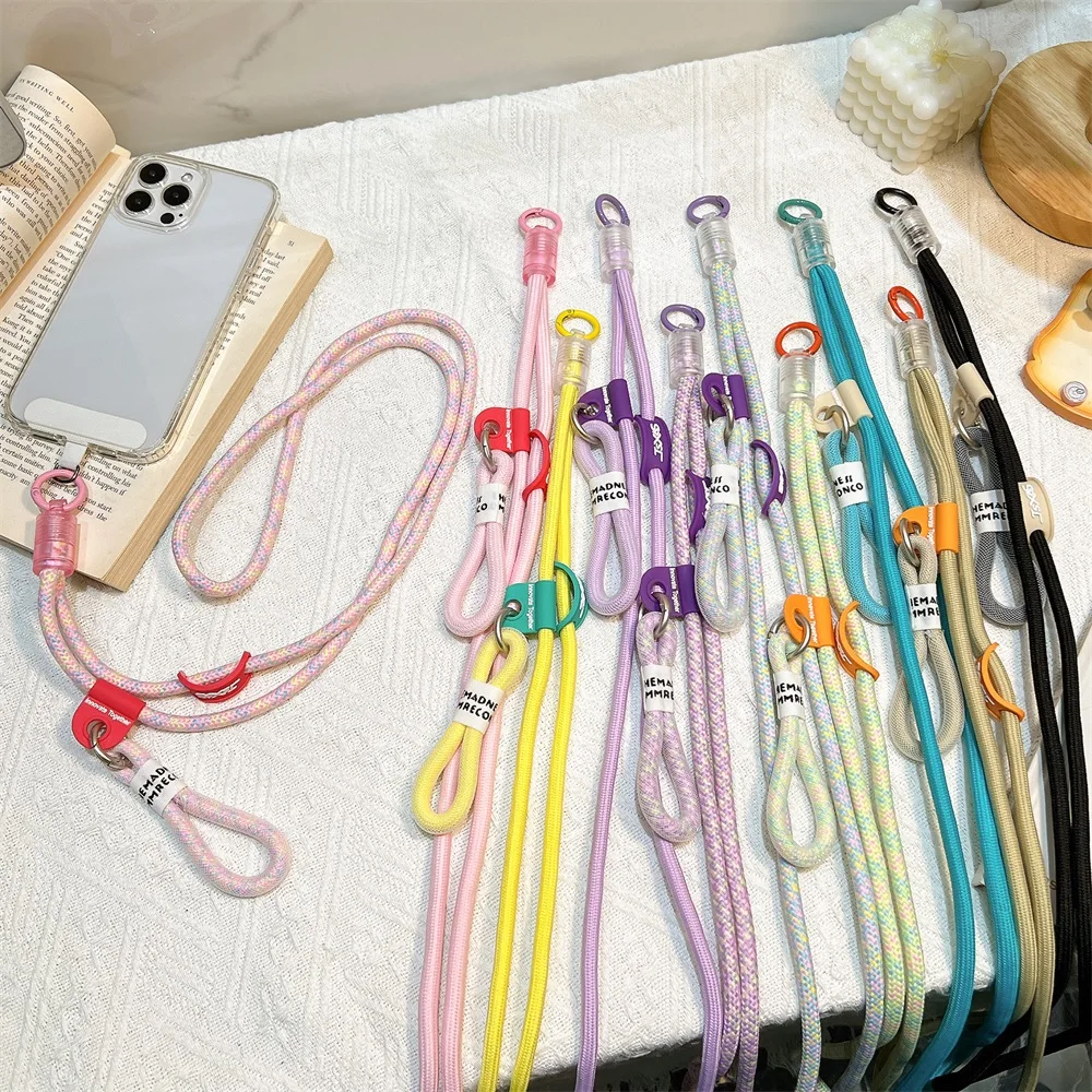 Coloful Can Be Carried Twist Rope Lanyard Hanging Decoration Phone Anti-loss Pendant Fashion Strong Wrist Long Straps Band
Coloful Can Be Carried Twist Rope Lanyard Hanging Decoration Phone Anti-loss Pendant Fashion Strong Wrist Long Straps Band