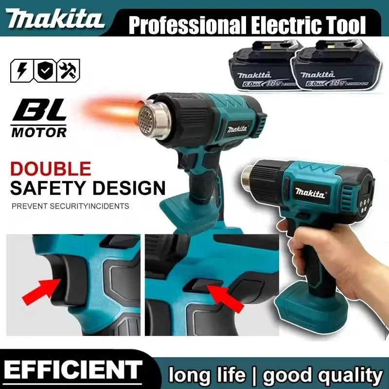 Термофен Makita 18В, беспроводной, для пайки, максимальная температура 550°C ° Беспроводная перезаряжаемая термоусадочная пленка C Shrink Film DHG181
Термофен Makita 18В, беспроводной, для пайки, максимальная температура 550°C ° Беспроводная перезаряжаемая термоусадочная пленка C Shrink Film DHG181