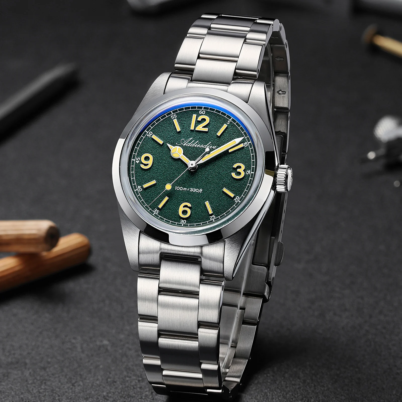 ADDIESDIVE 36mm VH31 Quartz Watches Elegant Retro AR Coated Men Watch Luminous Waterproof 10Bar Dress Watch Reloj Hombre AD2518
ADDIESDIVE 36mm VH31 Quartz Watches Elegant Retro AR Coated Men Watch Luminous Waterproof 10Bar Dress Watch Reloj Hombre AD2518