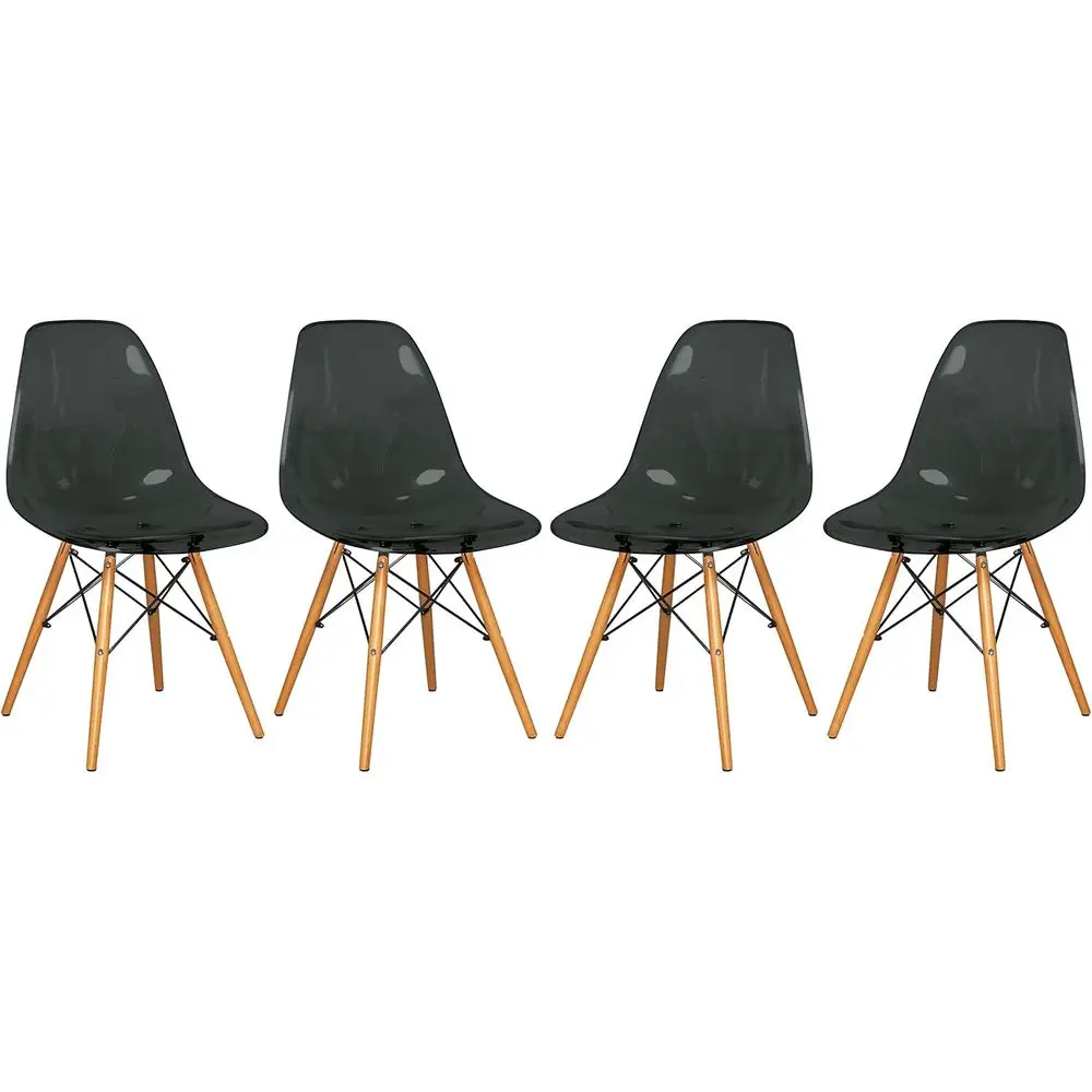 Molded Acrylic Dining Chair with Chrome Base and Wooden Legs, Ergonomic Curved Seat, Ideal for Side Chairs in Living Rooms, Offi
Molded Acrylic Dining Chair with Chrome Base and Wooden Legs, Ergonomic Curved Seat, Ideal for Side Chairs in Living Rooms, Offi