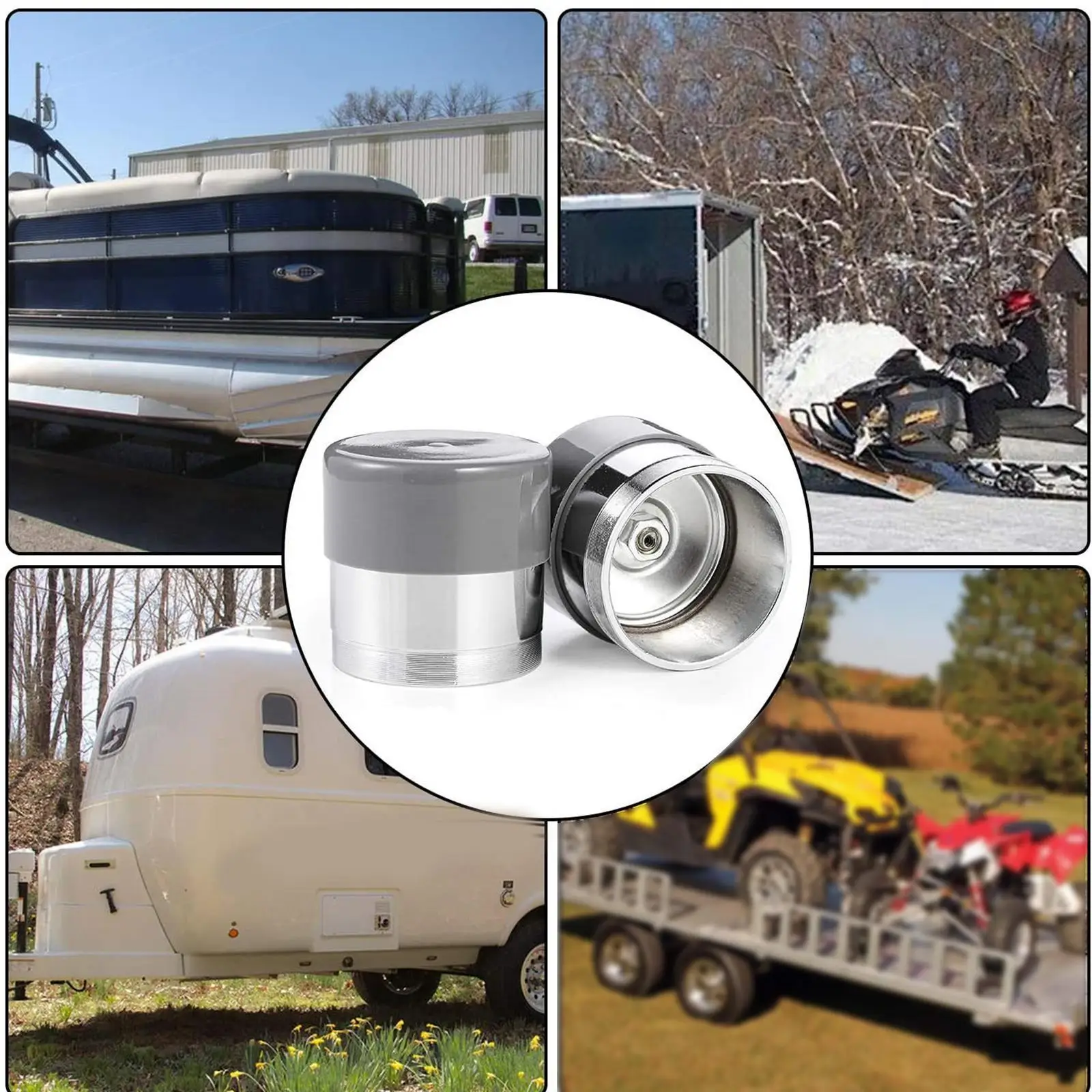 2 Pieces Trailer Wheel Bearing Protectors, 1.98 inch Premium Reliable, Portable
2 Pieces Trailer Wheel Bearing Protectors, 1.98 inch Premium Reliable, Portable