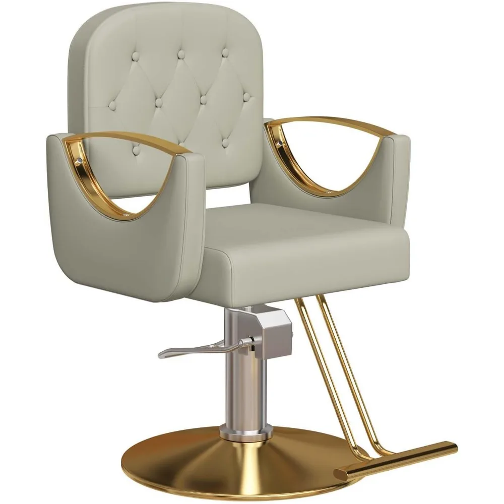Hydraulic Barber Chair - 360° Swivel Salon Chair with 330lb Capacity for Hair & Spa Services
Hydraulic Barber Chair - 360° Swivel Salon Chair with 330lb Capacity for Hair & Spa Services
