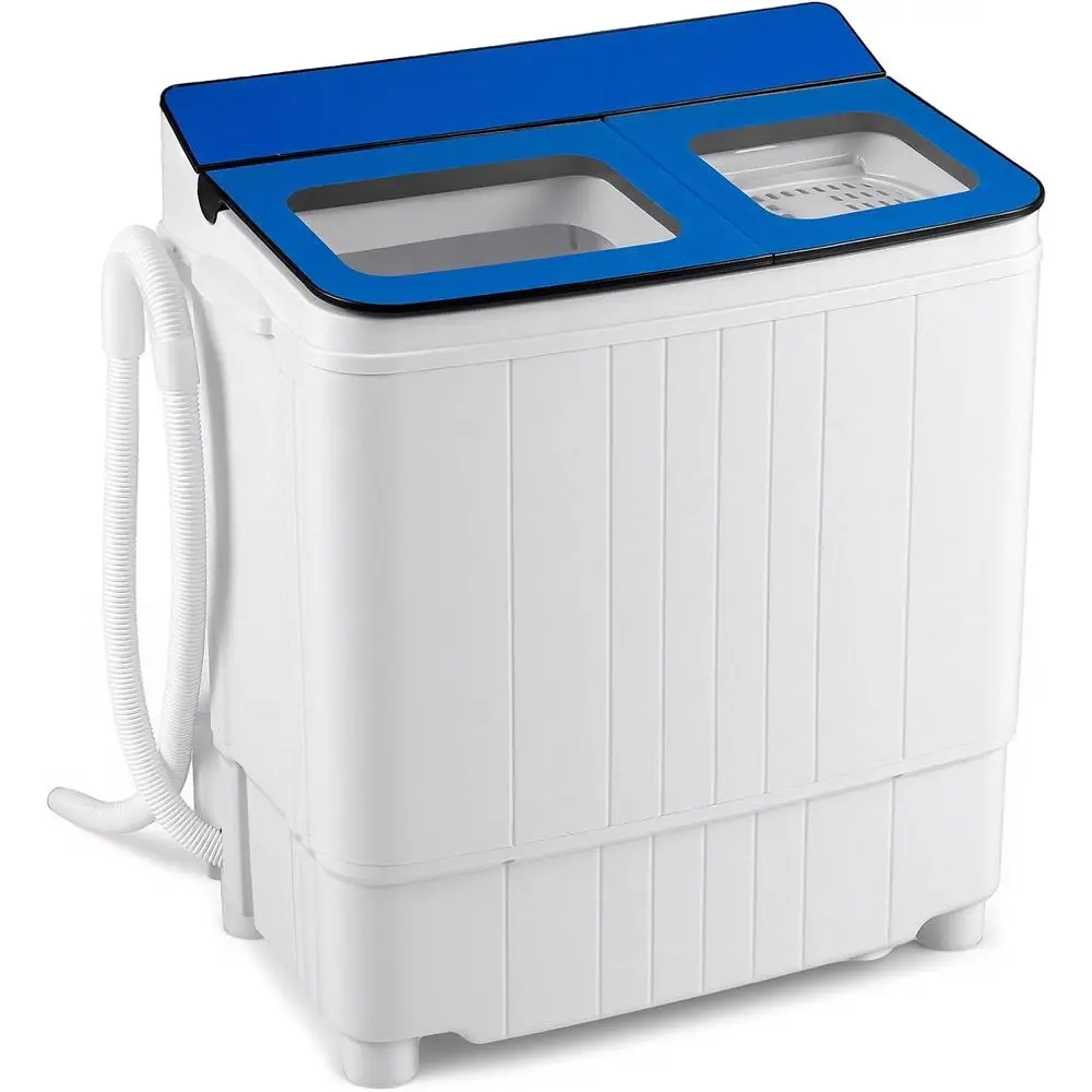 Portable Washing hine, 18LBS Twin Tub Mini Compact Laundry Washer Spinner Combo with Drain Pump, 11Lbs Washer and 7Lbs Spinner o
Portable Washing hine, 18LBS Twin Tub Mini Compact Laundry Washer Spinner Combo with Drain Pump, 11Lbs Washer and 7Lbs Spinner o