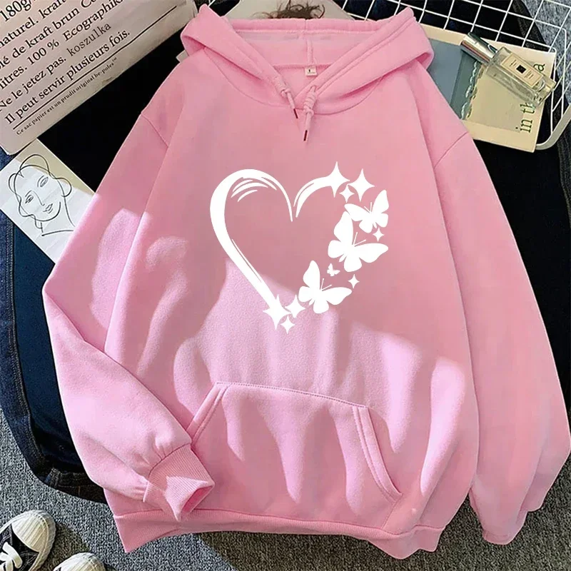 Butterfly Printed Hoodies for Woman Fall Winter Daily Casual Sporty Hooded Sweatshirt Female Home Outdoor Comfort Loose Pullover
Butterfly Printed Hoodies for Woman Fall Winter Daily Casual Sporty Hooded Sweatshirt Female Home Outdoor Comfort Loose Pullover