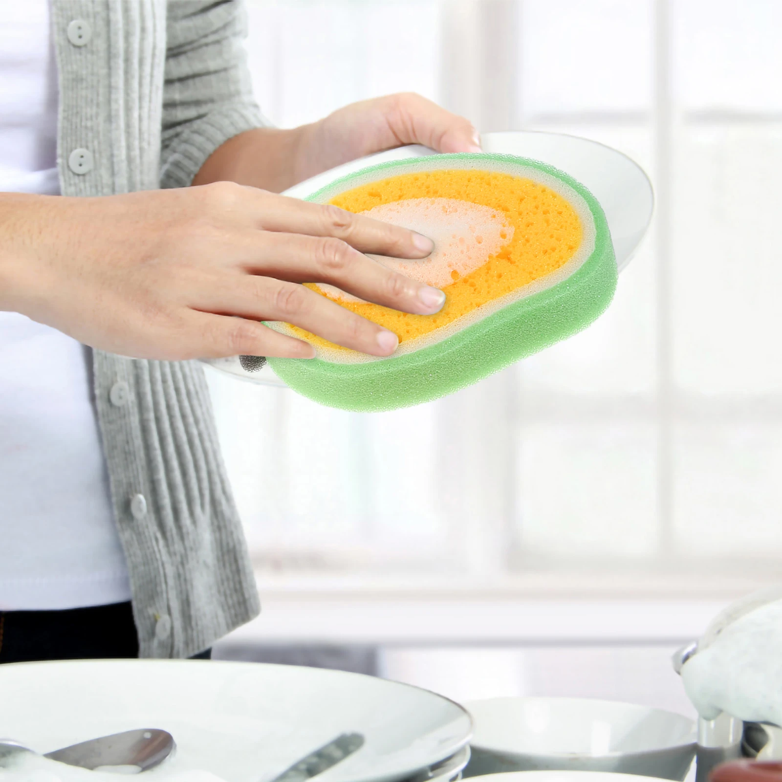 4pcs Creative Sponge Cartoon Fruit Design Thickened Reusable Kitchen Scrub Wok Sponge Dish Towel Compact Strong
4pcs Creative Sponge Cartoon Fruit Design Thickened Reusable Kitchen Scrub Wok Sponge Dish Towel Compact Strong