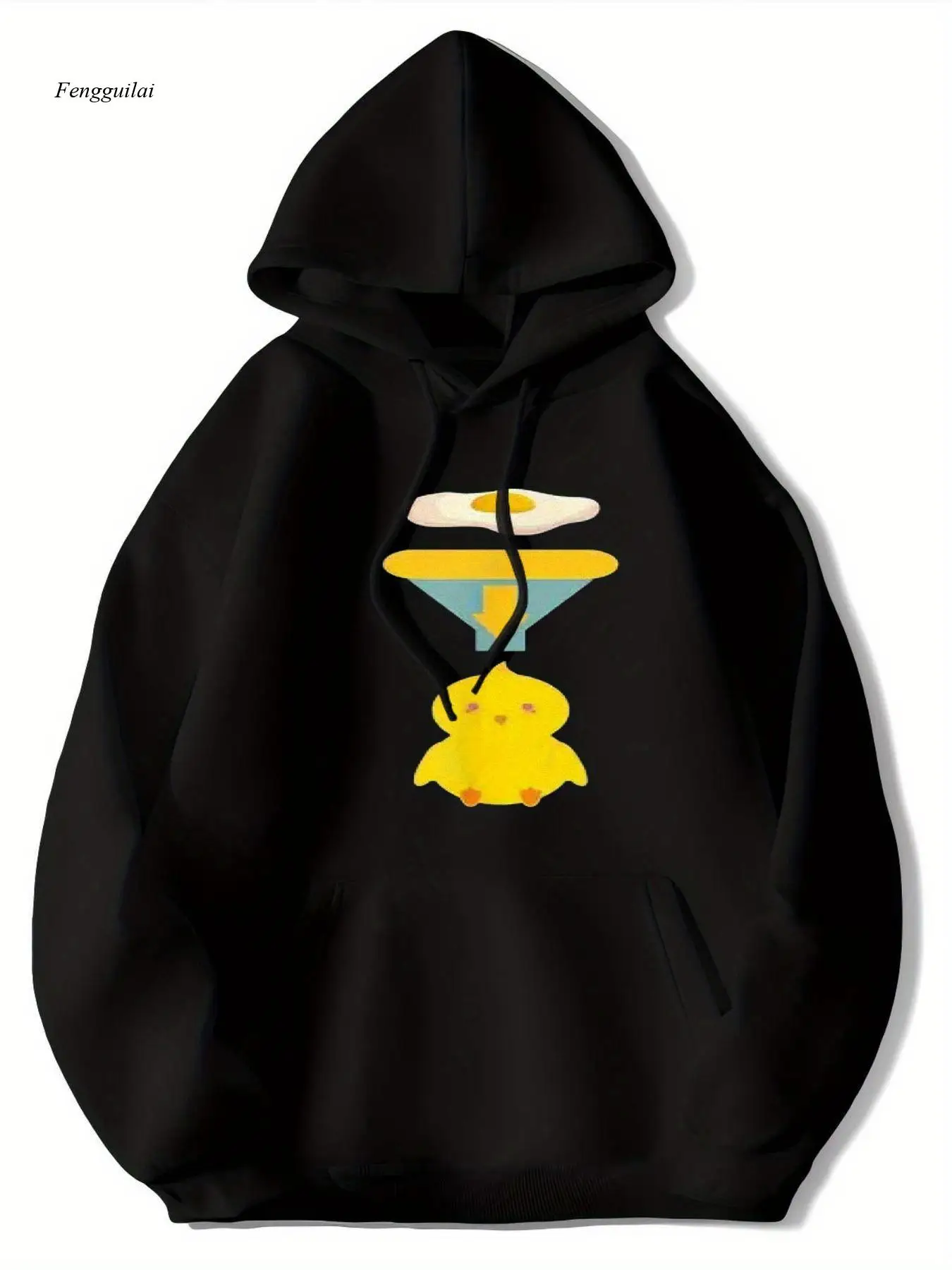 Флисовая толстовка с капюшоном с милым принтом утки и яйца — мягкий пуловер свободного кроя с дизайном утки, желтка яиц и белой утки
Флисовая толстовка с капюшоном с милым принтом утки и яйца — мягкий пуловер свободного кроя с дизайном утки, желтка яиц и белой утки