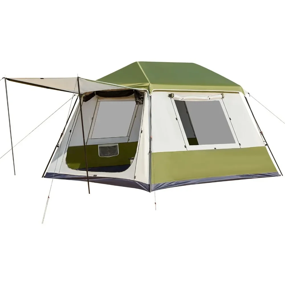 Instant Cabin Tent 4/6/8/10 Person, Family Large Camping Tent, 60s Easy Setup with Rainfly & Waterproof Portable with Carry Bag 
Instant Cabin Tent 4/6/8/10 Person, Family Large Camping Tent, 60s Easy Setup with Rainfly & Waterproof Portable with Carry Bag