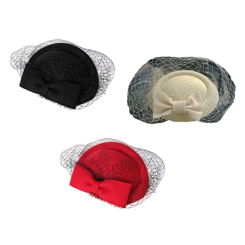 Vintage Bowknot Felt Hat Headpiece Clip 1920s Women Elegant Fascinator Barrettes Headdress for Masquerade Party Cosplay Props
Vintage Bowknot Felt Hat Headpiece Clip 1920s Women Elegant Fascinator Barrettes Headdress for Masquerade Party Cosplay Props