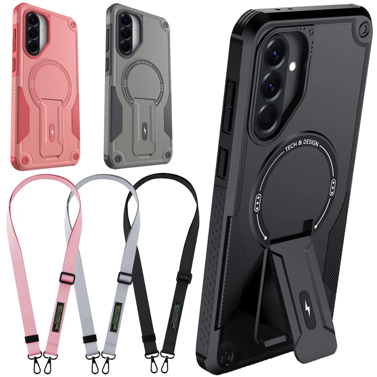 For Samsung For Galaxy A06 A26 A36 A56 Rugged Phone Case Shockproof Kickstand Heavy Duty Protective Cover With Phone Strap
For Samsung For Galaxy A06 A26 A36 A56 Rugged Phone Case Shockproof Kickstand Heavy Duty Protective Cover With Phone Strap