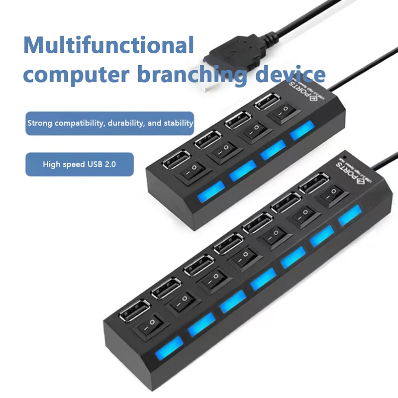 Концентратор USB 2,0, разветвитель с несколькими портами USB, адаптер питания, 4/ 7 портов, разветвитель с выключателем и кабелем 30 см для дома
Концентратор USB 2,0, разветвитель с несколькими портами USB, адаптер питания, 4/ 7 портов, разветвитель с выключателем и кабелем 30 см для дома