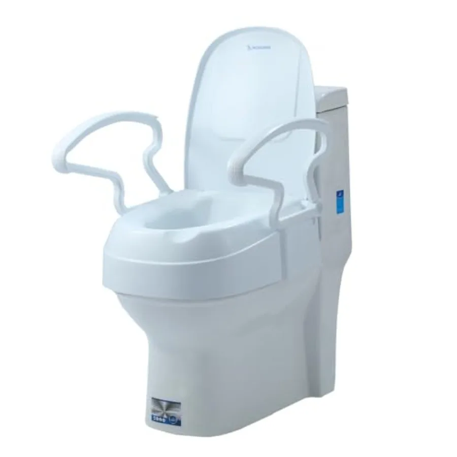 5.5 inches Raised Toilet Seat with Handles Adjustable Height Slip-Resistant White Toilet Seat Risers for Seniors Supports 300lb
5.5 inches Raised Toilet Seat with Handles Adjustable Height Slip-Resistant White Toilet Seat Risers for Seniors Supports 300lb